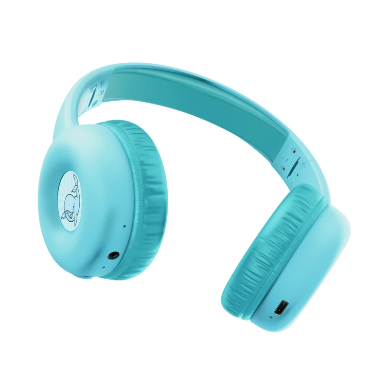 Trust Nouna 25275 ausinės vaikams, laidinės ir belaidės, Bluetooth, USB-C, mėlynos
