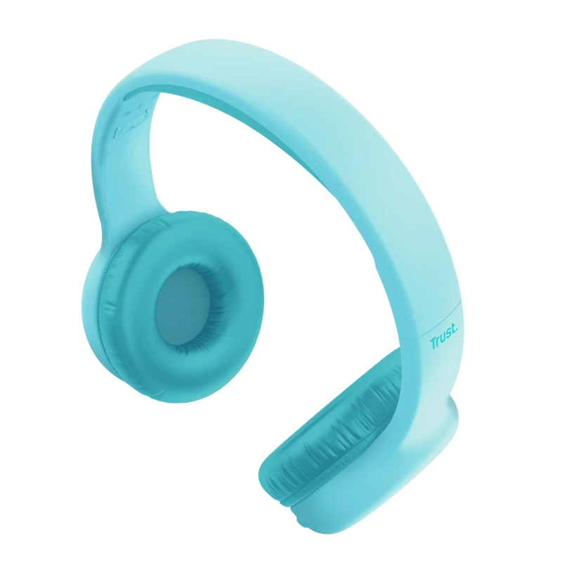 Trust Nouna 25275 ausinės vaikams, laidinės ir belaidės, Bluetooth, USB-C, mėlynos