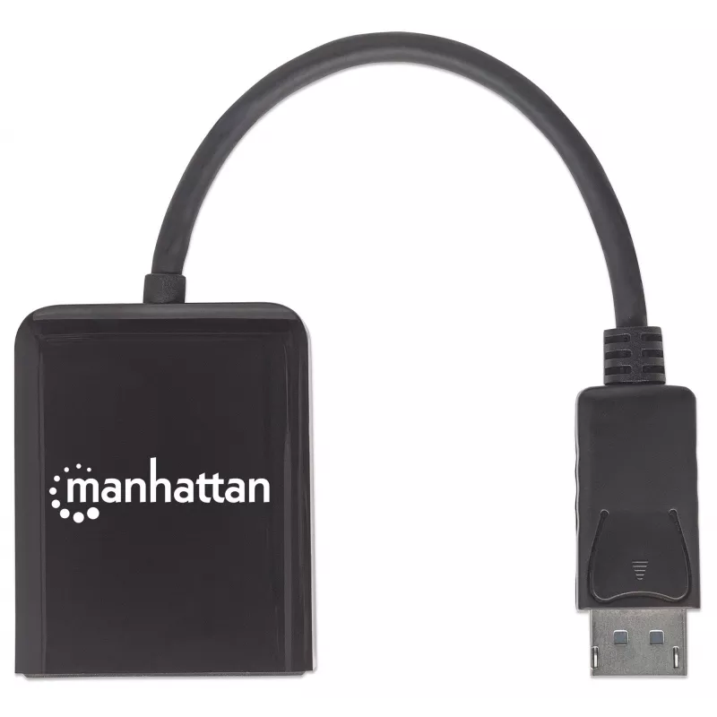 Manhattan DisplayPort 1.2 šakotuvas su 2 DisplayPort 1.2 išėjimais ir MST, 4K@30Hz, maitinimas per USB-A, vaizdo sienos režimas, juodas, MST – Multi-Stream Transport, 3 metų garantija