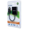 Manhattan DisplayPort 1.2 šakotuvas su 2 DisplayPort 1.2 išėjimais ir MST, 4K@30Hz, maitinimas per USB-A, vaizdo sienos režimas, juodas, MST – Multi-Stream Transport, 3 metų garantija