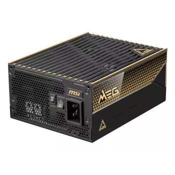 MSI MEG Ai1600T PCIE5 maitinimo blokas 1600 W 24-pin ATX ATX Juoda
