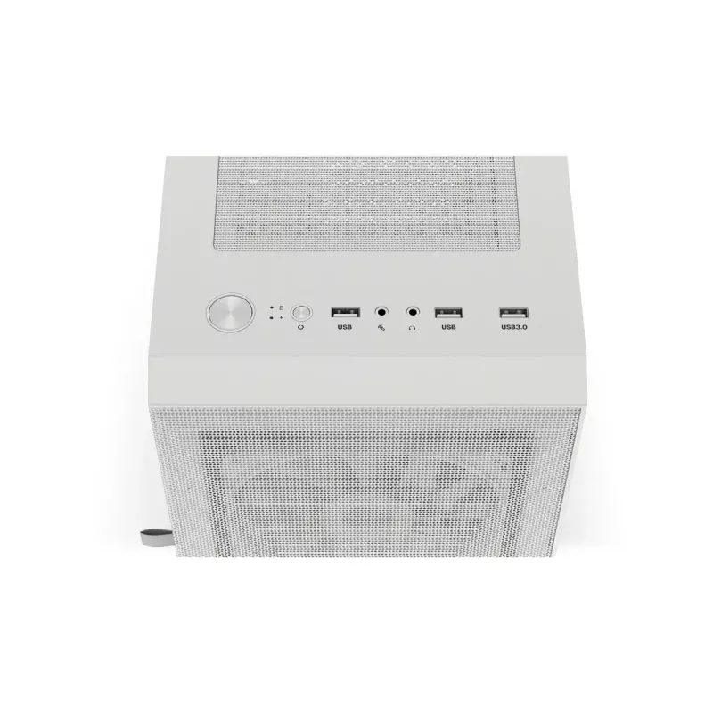PC korpusas KRUX VAKO KRXD005 ATX juodas – grūdintas stiklas, RGB, tinka Micro-ITX/ATX, 2x3.5 colio + 2x2.5 colio vietos, GPU iki 31 cm