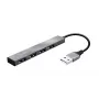 Trust Halyx USB 2.0 480 Mbit/s aliumininis USB mini šakotuvas