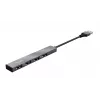 Trust Halyx USB 2.0 480 Mbit/s aliumininis USB mini šakotuvas