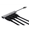 Trust Halyx USB 2.0 480 Mbit/s aliumininis USB mini šakotuvas