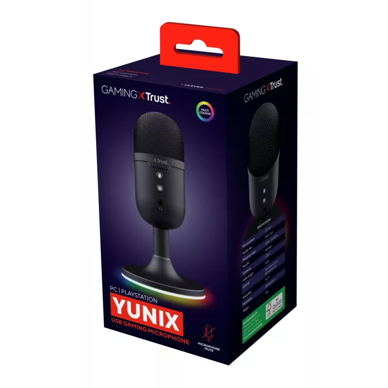 Stalinis mikrofonas Trust GXT 234P Yunix, juodas