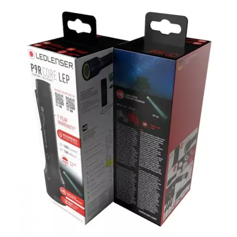 Rankinis žibintuvėlis Led Lenser 502987, kompaktiškas aliuminio korpusas, 1000 lm, 4800 mAh įkraunamas Li‑Ion, IP68, 8000 K, 176 mm, 41 g