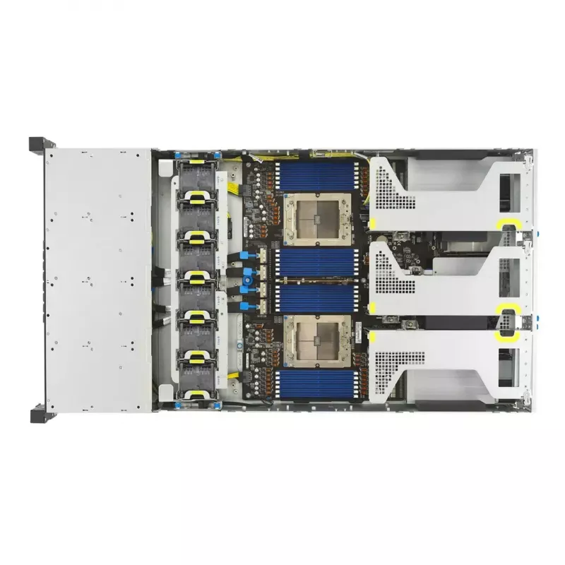 Serverio platforma ASUS RS720A-E13-RS24G 2U AMD, 24x 2,5 colio lizdai, 2x SP5 CPU, 24 DIMM DDR5, iki 3 TB, Aspeed AST2600