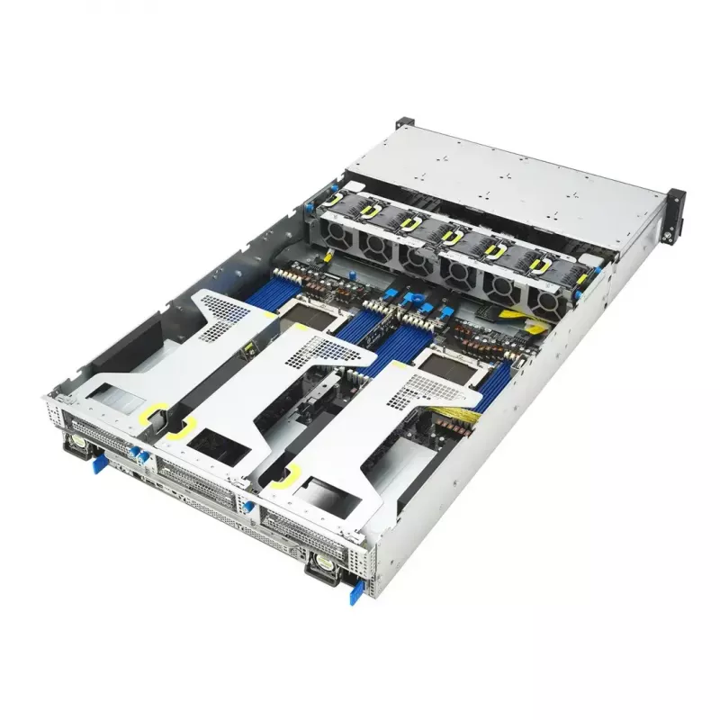 Serverio platforma ASUS RS720A-E13-RS24G 2U AMD, 24x 2,5 colio lizdai, 2x SP5 CPU, 24 DIMM DDR5, iki 3 TB, Aspeed AST2600