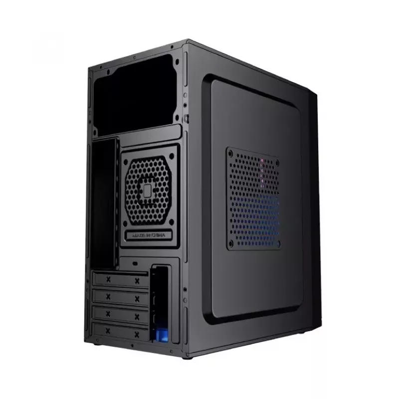 Korpusas GEMBIRD Fornax K300 Mini Tower — Mini-ITX/Micro ATX, SPCC, 2,17 kg, USB 3.2, 1x2,5 colio vieta, 4 plėtros lizdai