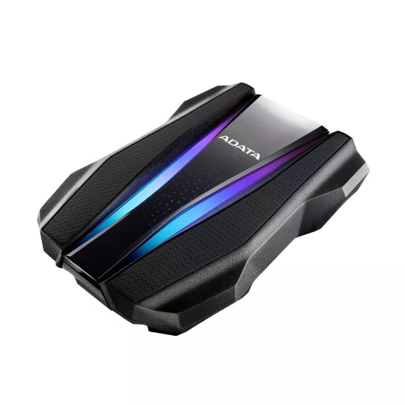 Išorinis kietasis diskas ADATA HD770G 1TB 2,5 colio USB 3.2 Gen 1 — juodas, maitinamas per USB, atsparus vandeniui