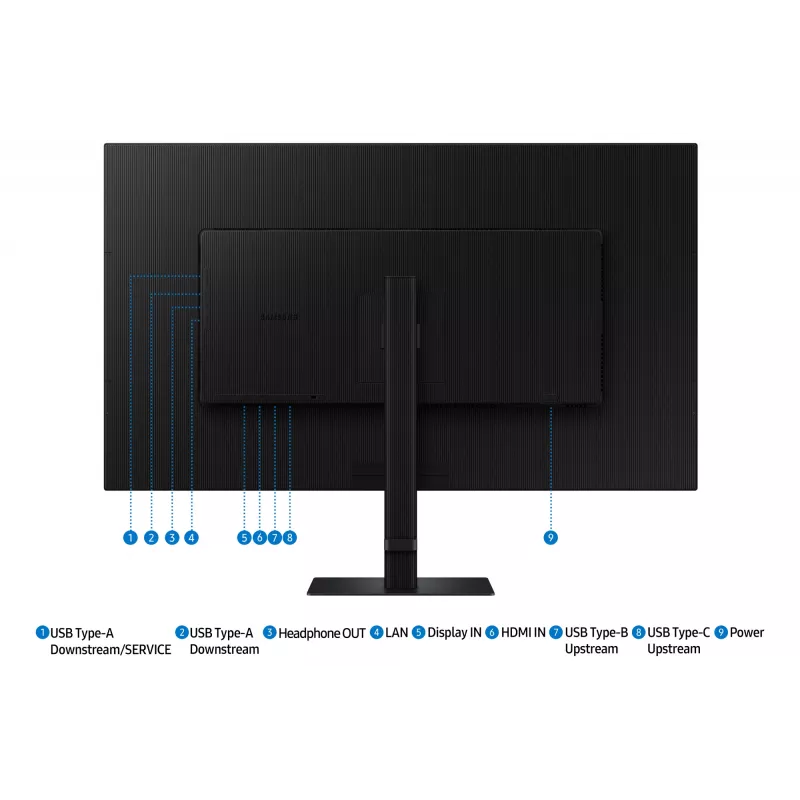 Samsung S80UD kompiuterio monitorius 94 cm (37 colių) 4K Ultra HD LCD juodas