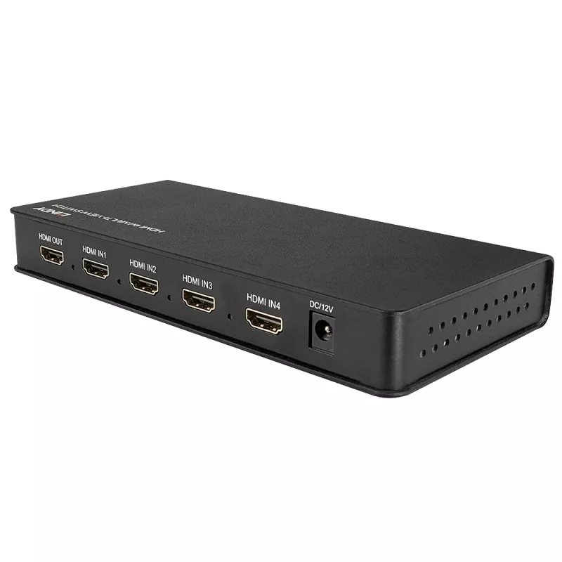HDMI jungiklis Lindy HDMI 4 prievadų kelių vaizdų jungiklis