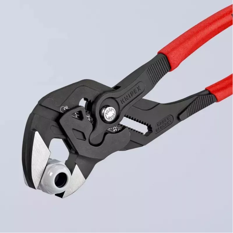 Kombinuotos replės Knipex 86 01 300, žiaunų storis 9,5 mm, maks. veržlės dydis 6,8 cm