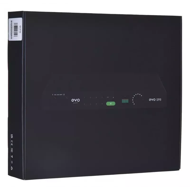 8 kanalų mikrofoninis išankstinis stiprintuvas Audient EVO SP8 24 bitų 96 kHz