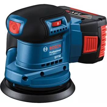 Bosch GEX 185-LI Professional šlifuoklis atsitiktinis orbitinis 10000 OPM mėlynas