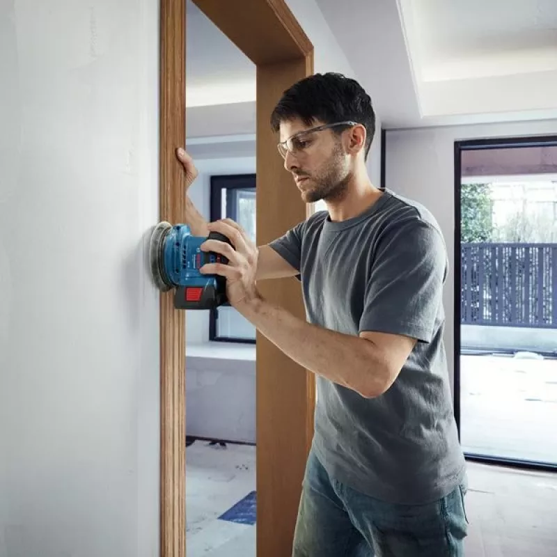 Bosch GEX 185-LI Professional šlifuoklis atsitiktinis orbitinis 10000 OPM mėlynas