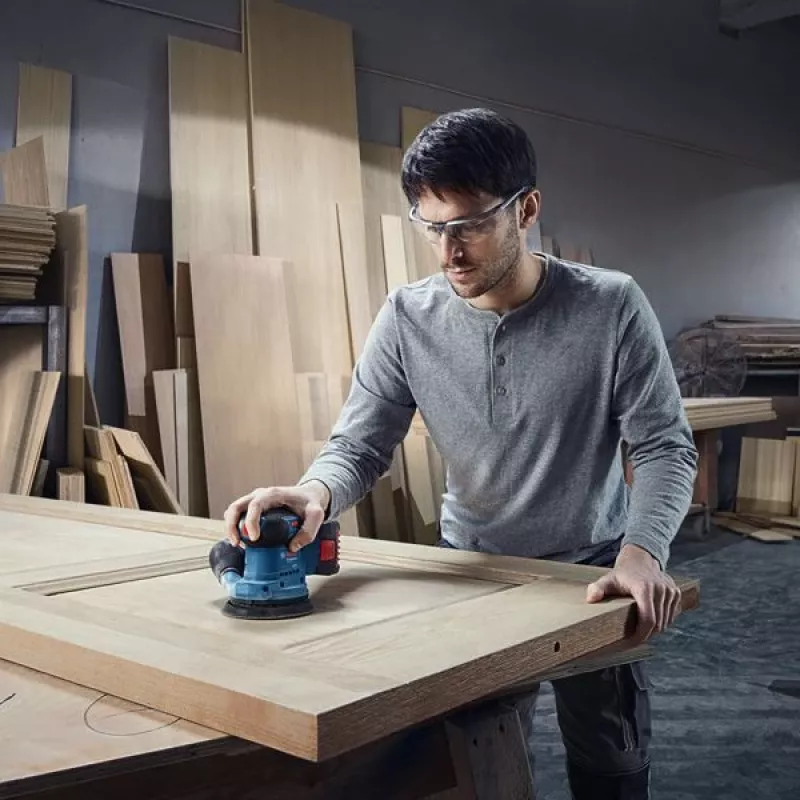 Bosch GEX 185-LI Professional šlifuoklis atsitiktinis orbitinis 10000 OPM mėlynas