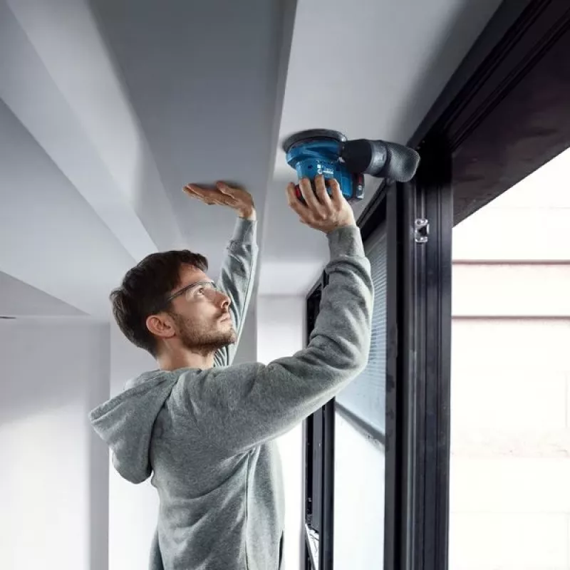 Bosch GEX 185-LI Professional šlifuoklis atsitiktinis orbitinis 10000 OPM mėlynas