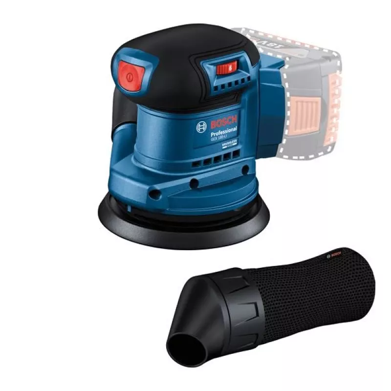 Bosch GEX 185-LI Professional šlifuoklis atsitiktinis orbitinis 10000 OPM mėlynas