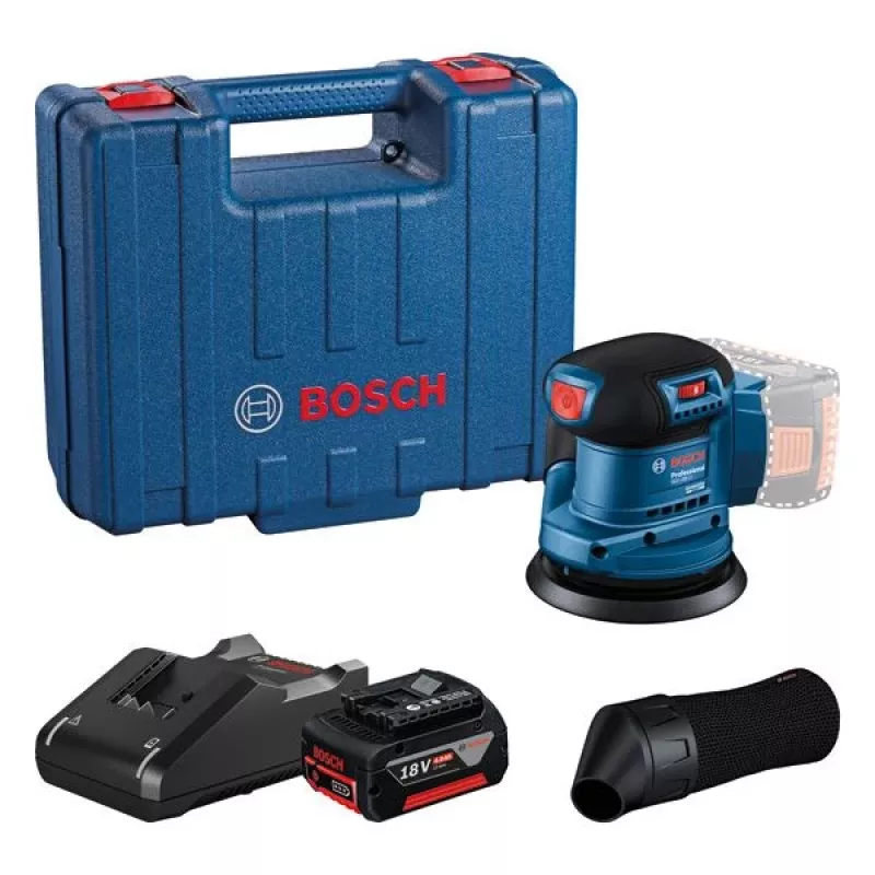 Bosch GEX 185-LI Professional šlifuoklis atsitiktinis orbitinis 10000 OPM mėlynas
