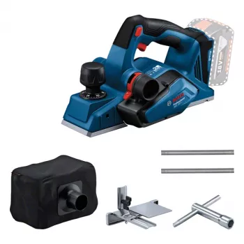 Bosch GHO 185-LI oblius, juodas, mėlynas, 14000 aps./min.