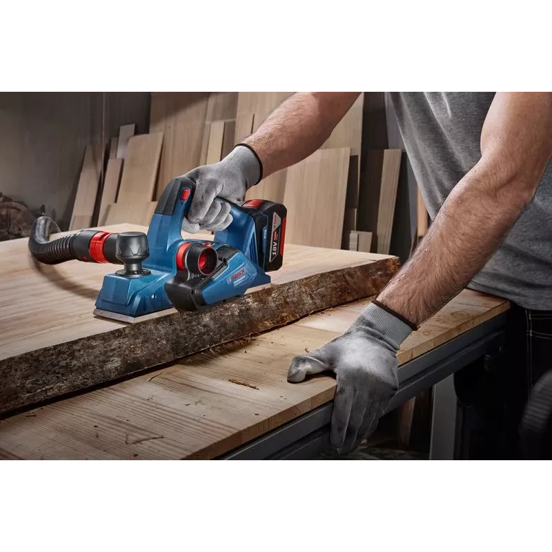 Bosch GHO 185-LI oblius, juodas, mėlynas, 14000 aps./min.