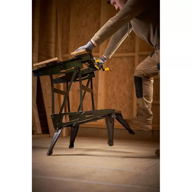 Dailidės darbo stalas Stanley STST83800-1 bambukinis juodai geltonas 625 mm