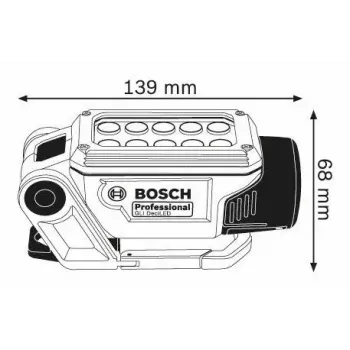 Bosch GLI DeciLED Professional mėlyna, pilka LED darbinė lempa
