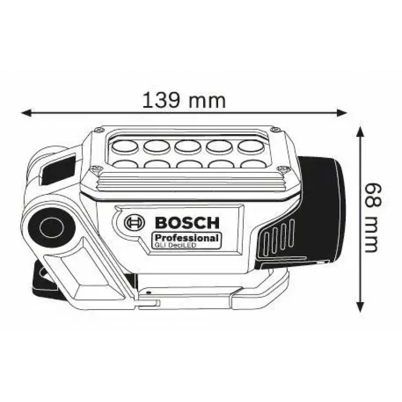 Bosch GLI DeciLED Professional mėlyna, pilka LED darbinė lempa
