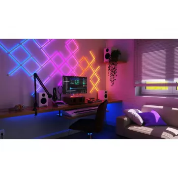 Nanoleaf Lines Squared plėtinio rinkinys, 3 linijos, baltas RGB, IP20