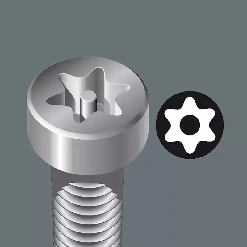 L formos TORX raktų rinkinys Wera 967/9 TX BO (TX8–TX40)