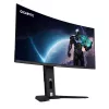 GIGABYTE MO34WQC2 34 colių OLED WQHD lenktas žaidimų monitorius – 3440 x 1440, 240 Hz, 0,03 ms, KVM, 250 cd/m², FreeSync Premium Pro, DisplayHDR True Black 400, HDMI 2.1, DisplayPort 1.4