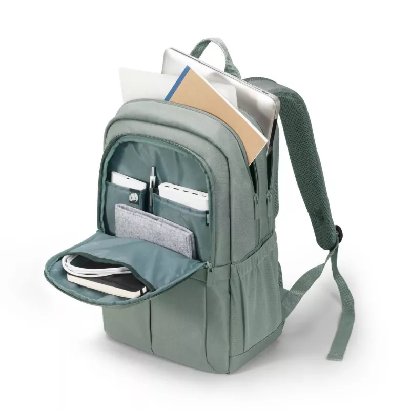 DICOTA Eco Backpack Scale kuprinė nešiojamam kompiuteriui 13-15.6 colių, pilka, iš perdirbto PET