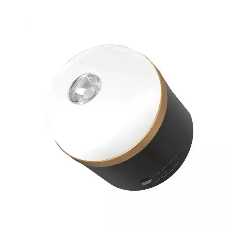 EcoFlow SCLI-B kempingo lempa su baterija, 400 lm, 3600 mAh, USB-C jungtis įkrovimui, ABS+TPR korpusas, IP54, juoda/auksinė/balta