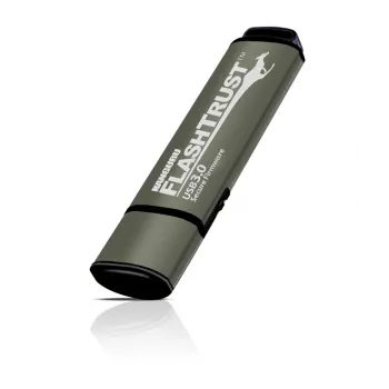 Kanguru FlashTrust™ USB 3.0 32GB | Saugus USB atmintukas su apsaugota programine įranga | Fizinė rašymo apsauga | Apsauga nuo BadUSB | Atitinka NIST reikalavimus