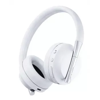 Ausinės Tura Scandinavia AB PLAY – laidinės ir belaidės (Bluetooth), USB-C, ant ausų, 20–20 000 Hz, baltos, 170 g