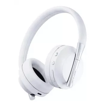 Ausinės Tura Scandinavia AB PLAY – laidinės ir belaidės (Bluetooth), USB-C, ant ausų, 20–20 000 Hz, baltos, 170 g
