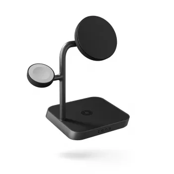ZENS Office Charger Pro 3 juodas belaidis greitas įkroviklis 3 įrenginiams