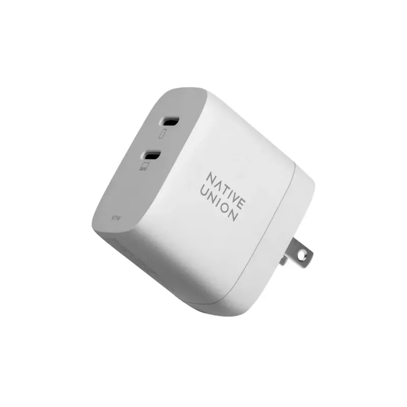 Mobiliojo įrenginio įkroviklis Native Union FAST-PD67-WHT-INT 2 USB Type-C greitasis įkrovimas
