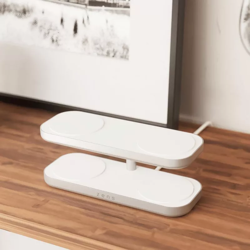 ZENS Quattro Wireless Charger Pro 4 Baltas belaidis įkroviklis