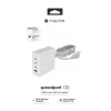 mophie sieninis adapteris USB-C PD HUB 120W GAN baltas EU (3xUSB-C + 1xUSB-A)