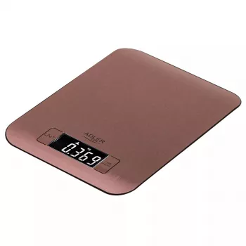 Virtuvinės svarstyklės Adler AD 3183 – 5 kg, 1 g tikslumas, nerūdijančio plieno paviršius, vario spalva