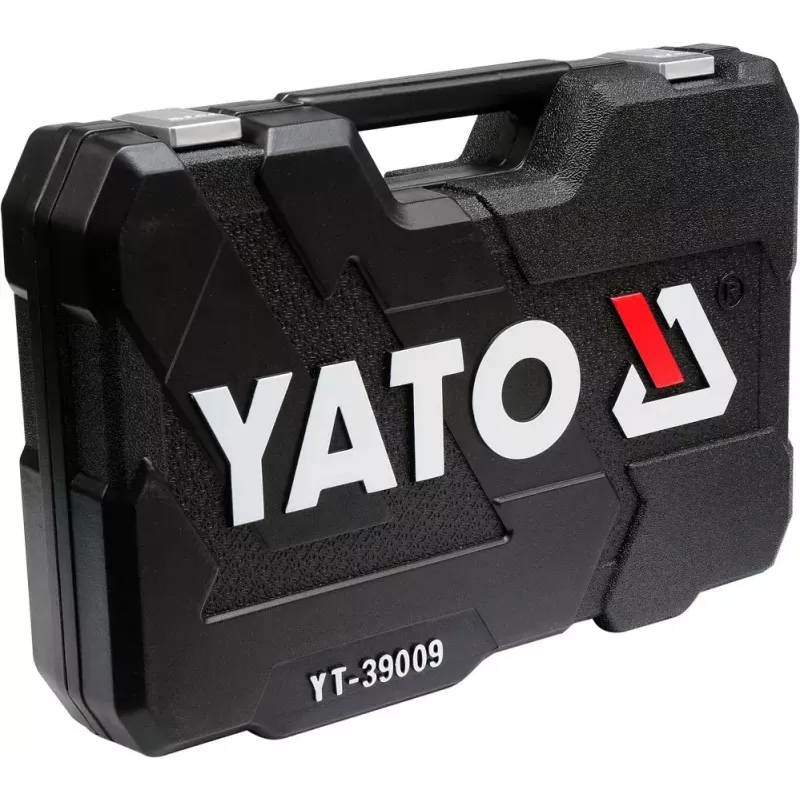 Mechaniko įrankių rinkinys Yato YT-39009 – 68 dalių, 1/4 colio pavara, juodas dėklas