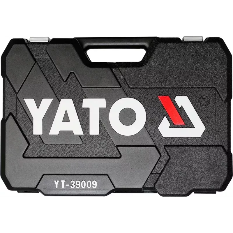 Mechaniko įrankių rinkinys Yato YT-39009 – 68 dalių, 1/4 colio pavara, juodas dėklas