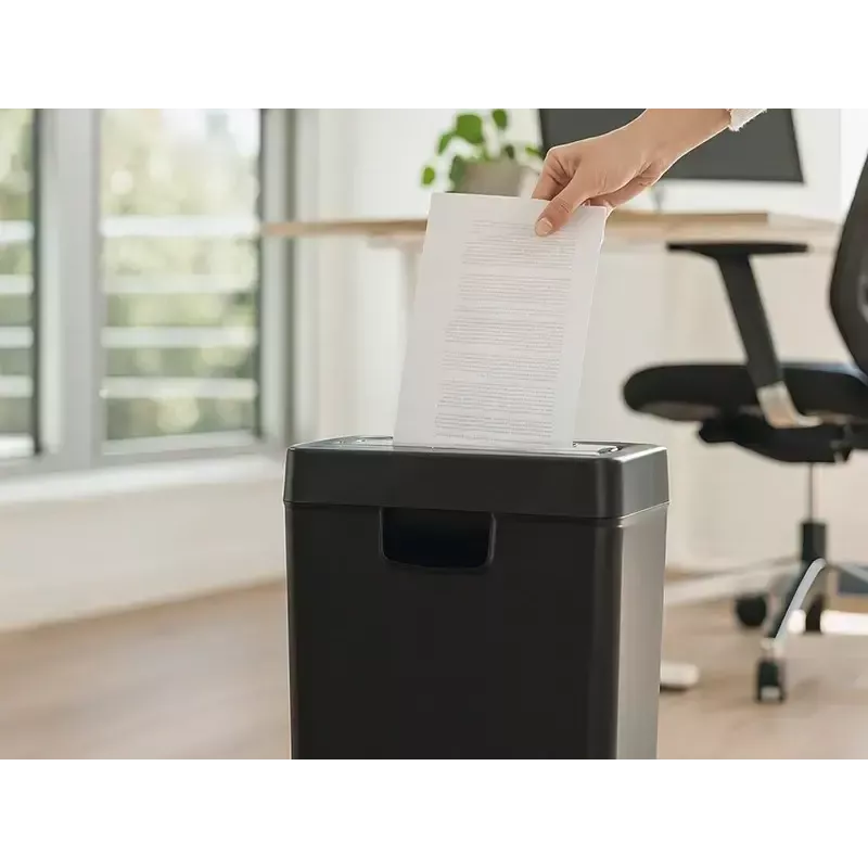 Smulkintuvas TRACER Edge10L kryžminis pjovimas, 10 lapų talpa, 6 mm pjūvis, 10 L krepšelis, juodas