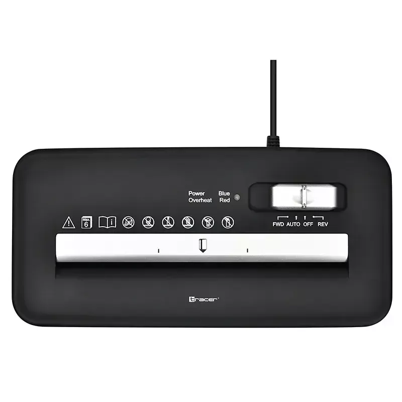 Smulkintuvas TRACER Edge10L kryžminis pjovimas, 10 lapų talpa, 6 mm pjūvis, 10 L krepšelis, juodas