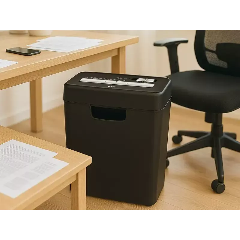 Smulkintuvas TRACER Edge10L kryžminis pjovimas, 10 lapų talpa, 6 mm pjūvis, 10 L krepšelis, juodas