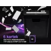 Smulkintuvas TRACER Edge10L kryžminis pjovimas, 10 lapų talpa, 6 mm pjūvis, 10 L krepšelis, juodas