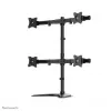 Neomounts NM-D335D4BLACK Monitorio stovas 10-27 colių, spaustuvas/ant stovo/per angą, 8 kg, 25,4 cm (10 col.), 68,6 cm (27 col.), 100 x 100 mm, juodas